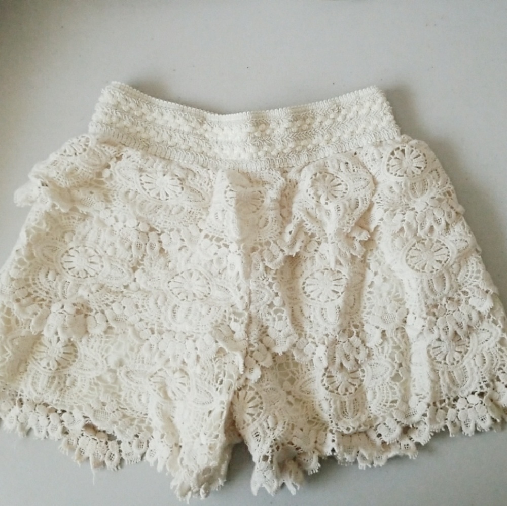 Lace Crochet Shorts